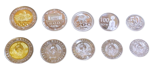 Zestaw menniczy Uzbekistan x5 2018+