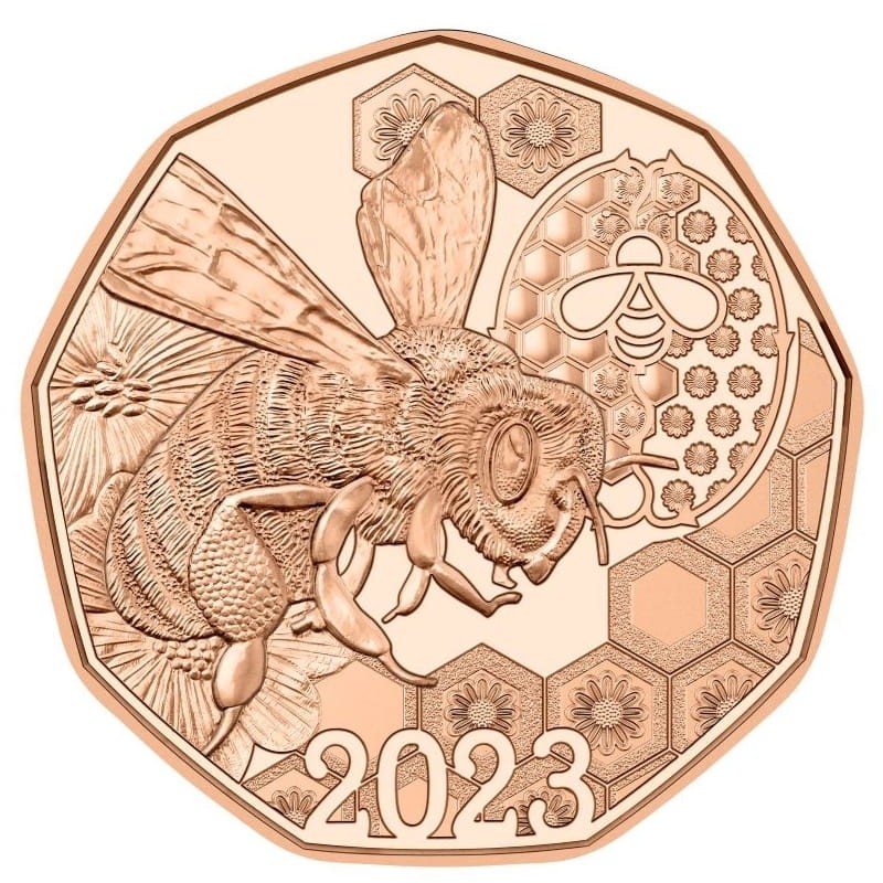 5 euro Austria Pszczoła 2023
