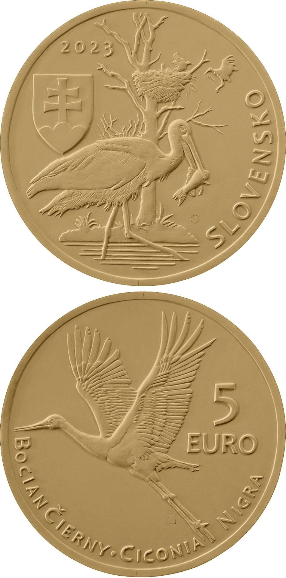 5 euro Słowacja Bocian 2023