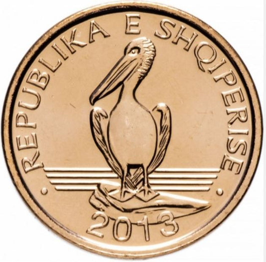 Albania 1 lek Pelikan 2013