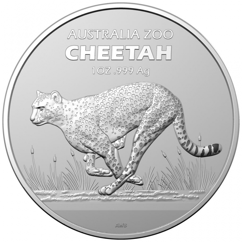 Australia 1 $ ZOO - Gepard 2021 1 Oz Ag.999