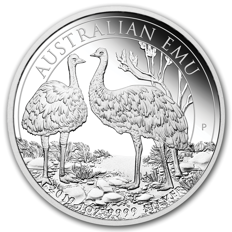 Australia 1$ Emu 2019 1 Oz Ag.999