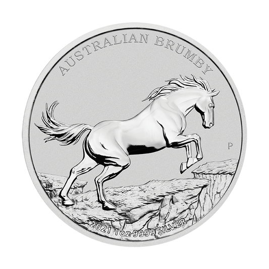 Australia 1$ Koń Brumby 2021 1 Oz Ag.999