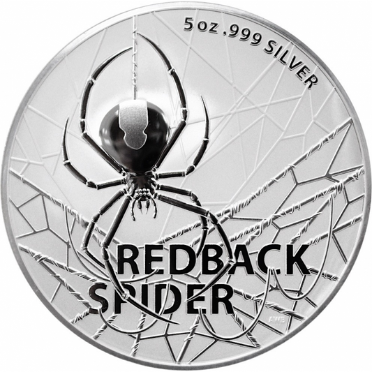 Australia 5$ Redback Spider 2021 5 Oz Ag.999