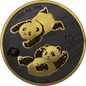 Chiny 10 juanów Panda 30 g Ag.999 2022 GN