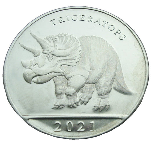 Curacao 3 guldeny Triceratops 2021