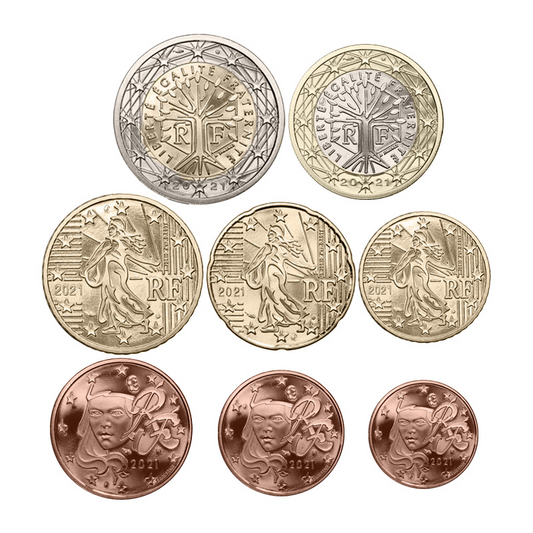Euro set FRANCJA zestaw menniczy x8 2021