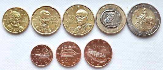 Euro set GRECJA zestaw menniczy x 8 2023