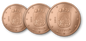Euro set Łotwa zestaw menniczy x 3 1,2,5 cent 2014
