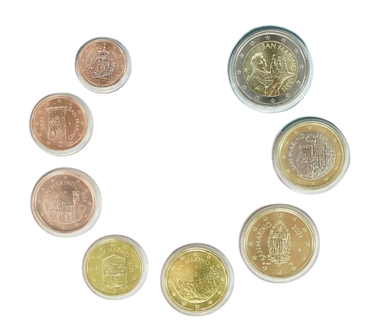 Euro set San Marino x8 zestaw menniczy 2021