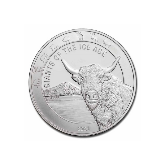 Ghana 5 cedis Tur 2021 1 Oz Ag.999