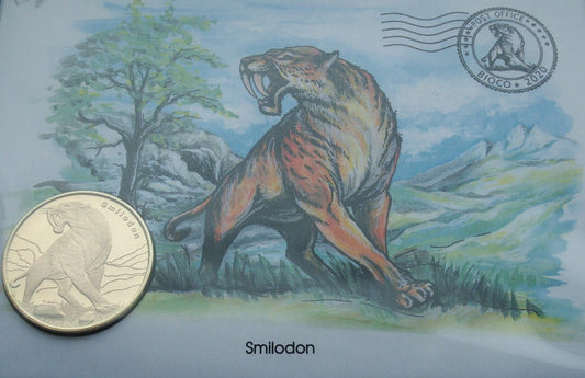 Gwinea Równikowa Bioko 5 $ Smilodon 2020