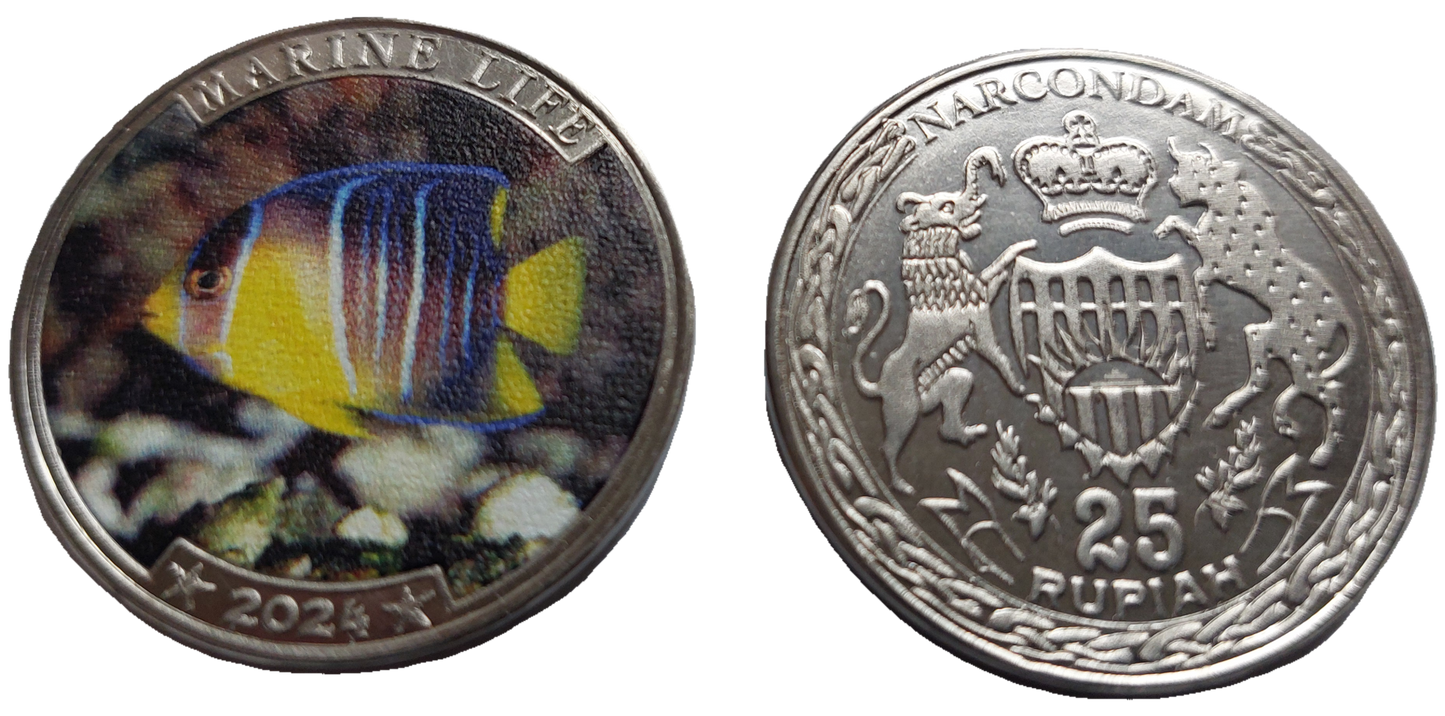 Indie Narcondam 25 rupii Rybka 2024