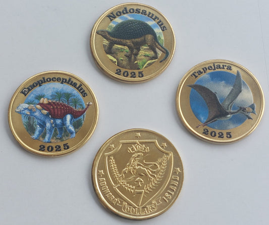 Indonezja Adonara 3 x 7 $ Dinozaury 2025