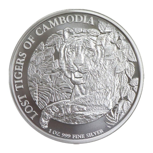 Kambodża 3000 Riel Lost Tigers 1 oz Ag.999 2023