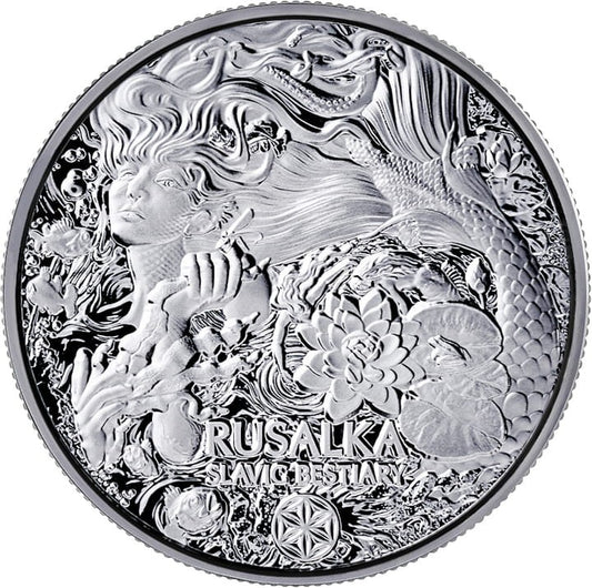 Kamerun 1000 CFA Bestie Słowiańskie: Rusałka 2023 2 Oz Ag.999