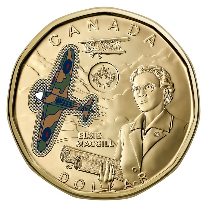 Kanada 1 $ Elsie MacGill 2023 kolor