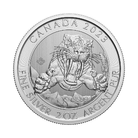 Kanada 10$ Smilodon 2023 2 Oz Ag.999