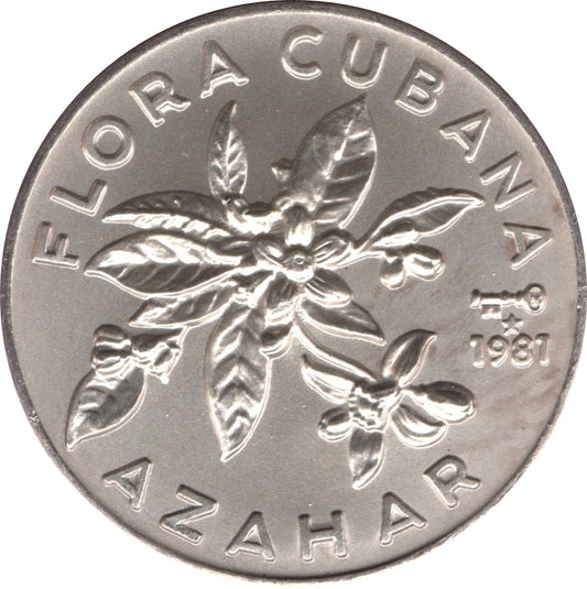Kuba 5$ Azahar 1981 Ag 11,5g