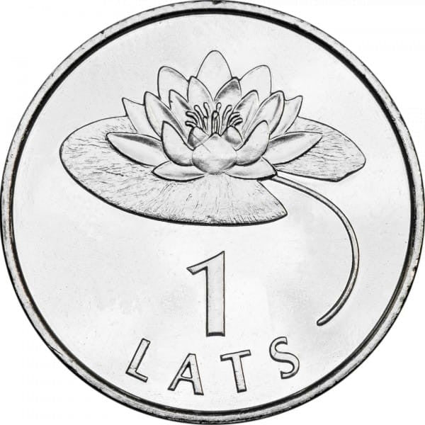 Łotwa 1 łat Lilia 2008