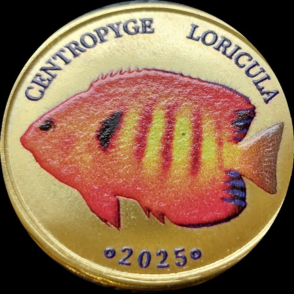 Malezja Labuan 5 ringit Centropyge Loricua 2025
