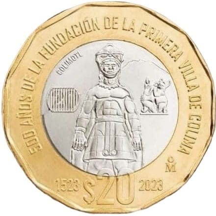 Meksyk 20 peso Colima 2023