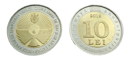 Mołdawia 10 lei Język 2019