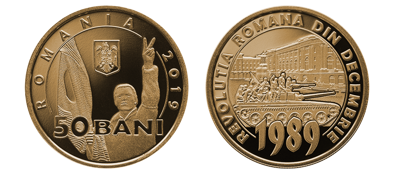 Rumunia 50 bani 30 lat Rewolucji 2019