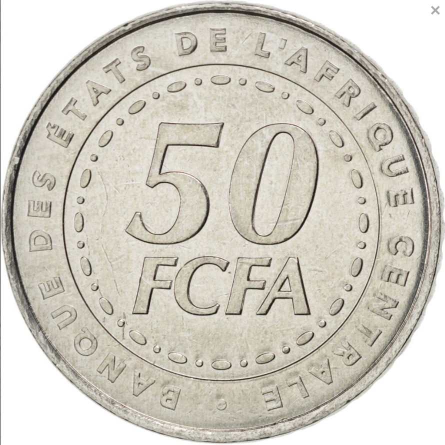Afryka centralna 50 franków Rośliny 2006