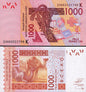 Senegal- Afryka zach. 1000 CFA Wielbłądy 2023 P-715K