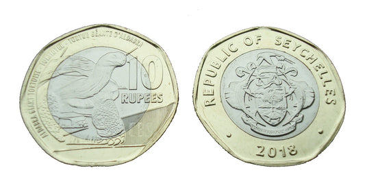 Seszele 10 rs Żółw 2018