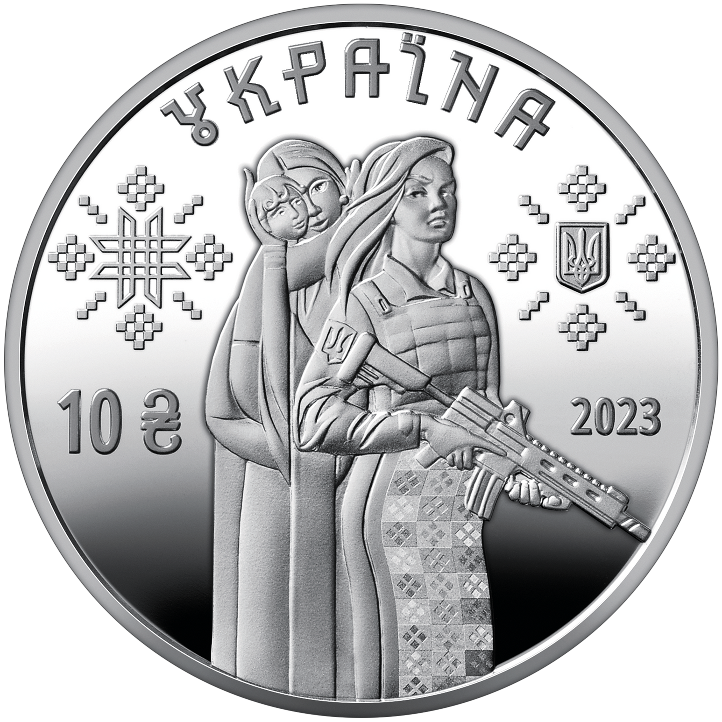 UKRAINA 10 UAH Kobiety obrończynie 2023