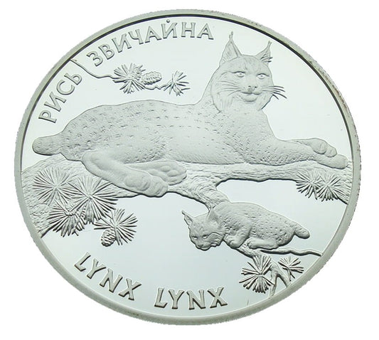 UKRAINA 10 UAH Ryś 2001