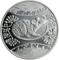 UKRAINA 5 UAH Rok Szczura Ag z diamentem 2008