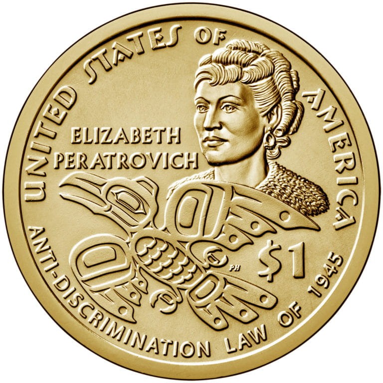 USA 1 $ Rdzenni Amerykanie Peratrovich 2020