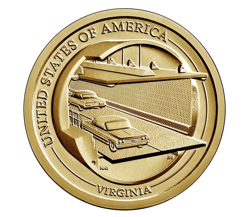 USA 1$ Innowacja Chesapeake Tunnel 2021 nr11