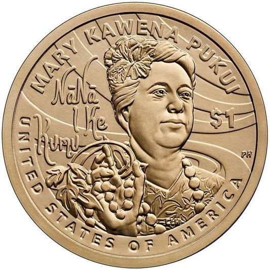 USA 1$ Rdzenni amerykanie Mary Kawena Pukui 2025