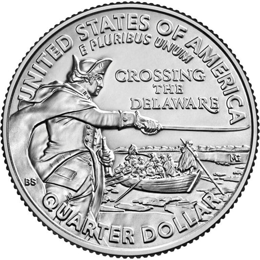 USA 25 c G. Washington Crossing the Delaware 2021