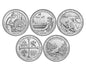 USA 25c Parki narodowe x 5 2019