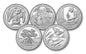USA 25 c Parki narodowe x 5 2020