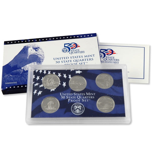 USA Proof set 5 x 25c Stany 2005 "S"