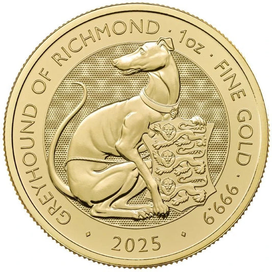 WB 100 f Bestie Tudorów The Greyhound of Richmond Au.999 1oz 2025