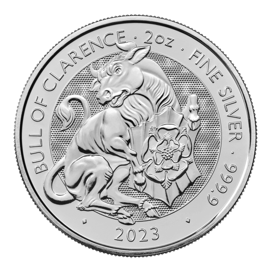 WB 5f Bestie Tudorów Bull Clarence 2oz Ag.999 2023