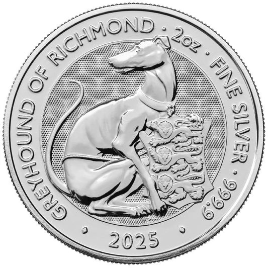 WB 5f Bestie Tudorów The Greyhound of Richmond 2oz Ag.999 2025