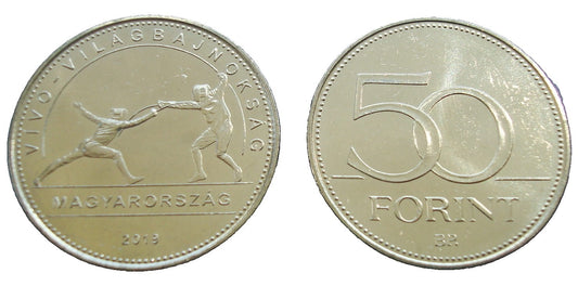 Węgry 50 forintów Szermierka 2019