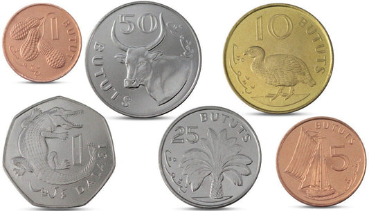 Zestaw menniczy Gambia x6 1998+
