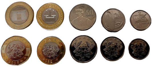 Zestaw menniczy Ghana x 5 2016+
