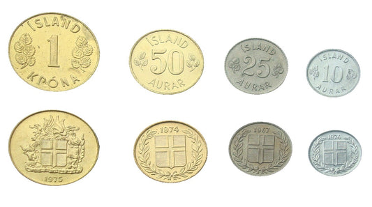 Zestaw menniczy Islandia x 4 1967+