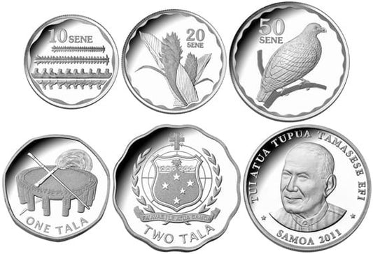 Zestaw menniczy Samoa x 5 2011