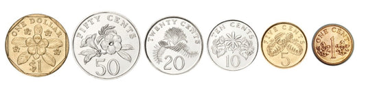 Zestaw menniczy x 6 Singapur 1994+